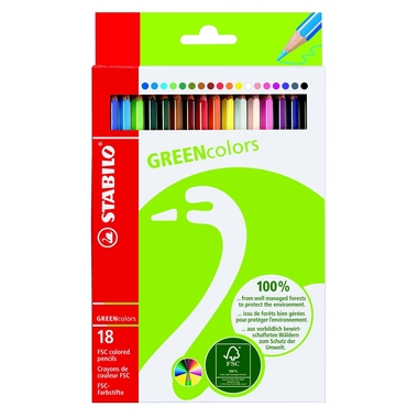 STABILO Farbstifte Greencolors 6019/2181 18 Farben