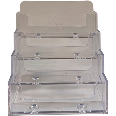 EXACOMPTA Visitenkartenhalter 71158D transparent 102x109x107mm