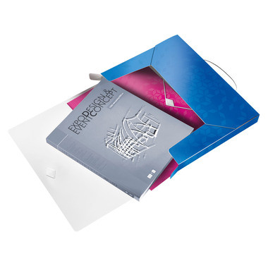 LEITZ Sammelbox WOW PP 46290036 blau 250x330x37mm