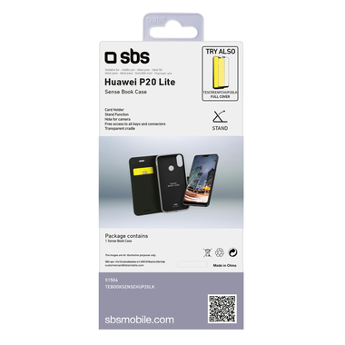 Étui livre pour Huawei P20 Lite
