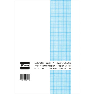 FAVORIT Blocco A4 1776 C bianco 80g 25 fogli