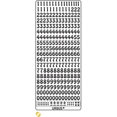 URSUS Creative Sticker 59100015 Sujet 15 or