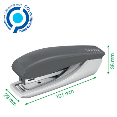 LEITZ Cucitrice Mini NeXXT Recycle 5617-00-55 verde, CO2 neutro 10 fogli