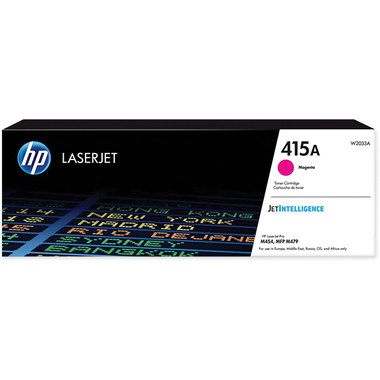 HP Cartouche toner 415A magenta W2033A CLJ Pro M454/MFP M479 2100 p.