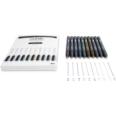COPIC Multiliner 0.3mm 22075620 Color Set, 10 Stück