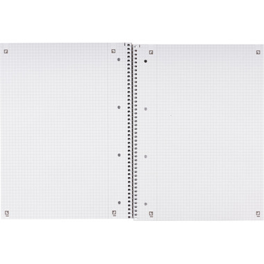 OXFORD Collegeblock Recycling A4 400159358 rot, kariert 5mm 80 Blatt