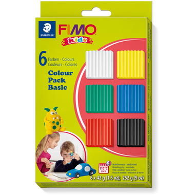 FIMO Set modellazione Kids 6x42g 803201 Basic