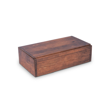 Gift packaging with wood pattern for 2x 0.75L bottles with bottle height 290-360mm & Ø90mm