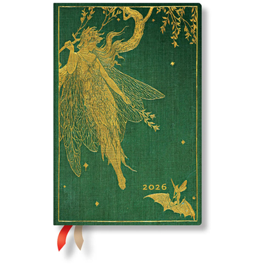PAPERBLANKS Agenda Olive Fairy 2026 DD0549-1 1T/1S TAG Mini HC DE 9.5x14cm