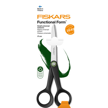 FISKARS Ciseaux Recycling 17cm 1074543 noir, droitiers
