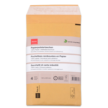 ELCO Pochette en papier 140x225mm 74650.92 marron 4 pcs.