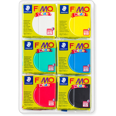 FIMO Set modellazione Kids 6x42g 803201 Basic