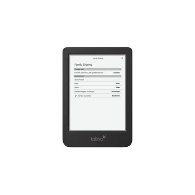 tolino eReader shine color black