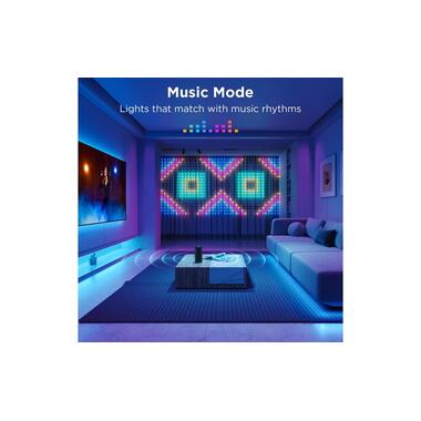 Govee LED-Stripe Curtain Lights RGBIC, 25 Watt, 1.5 x 1.5m