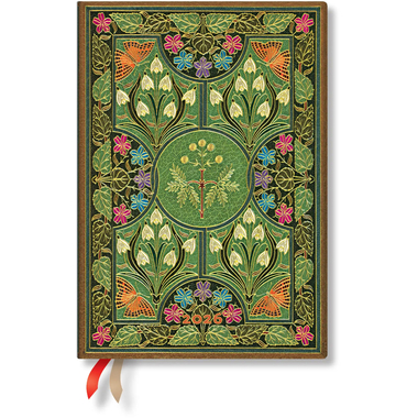 PAPERBLANKS Agenda Blühende Poesie 2026 DD0615-3 1W/1S VSO Midi HC DE 13x18cm