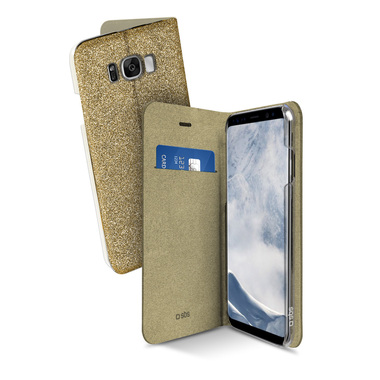 Custodia book glitterata per Samsung Galaxy S8