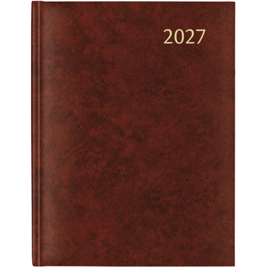 AURORA Agenda Florence PAW 2027 2715R 1S/2P bordeaux ML 21x27cm