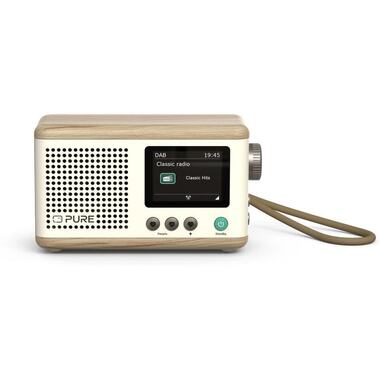Pure DAB+ Radio Classic Mini Eiche/Weiss