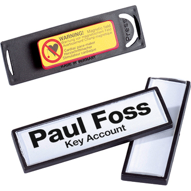 DURABLE Namensschild Clip-Card 67x17mm 813201 25 Stück