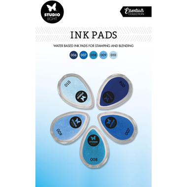 STUDIO LIGHT Tampone timbri 21.5x13x2.1cm INKP02 sfumature di blu
