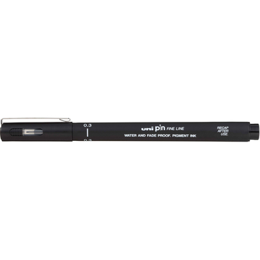 UNI-BALL Fineliner Pin 0,3mm PIN03200(S)B schwarz