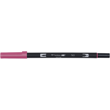TOMBOW Dual Brush Pen ABT 743 hot pink