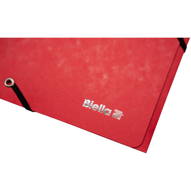 BIELLA Gummibandmappe A4 17840145U rot, 355gm2 200 Bl.