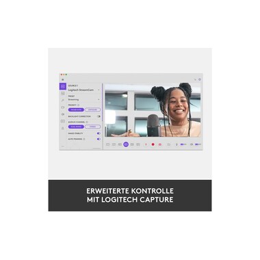 Logitech Webcam StreamCam Blanc