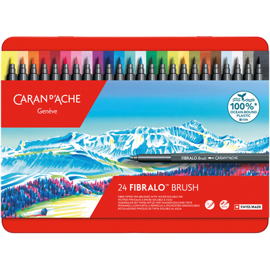CARAN D'ACHE Classic Fibralo Brush 0.5-5mm 186.324 assortiert 24 Stück