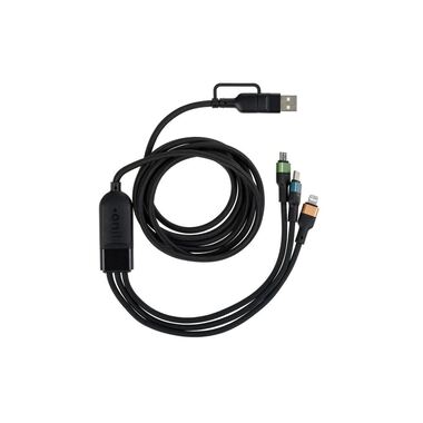 onit Câble USB 2.0 USB-A/USB-C - Lightning/USB-C/Micro-USB B