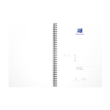 OXFORD Essentials Carnet spirale 100105406 A4, quadrillé 90 flls, ass.