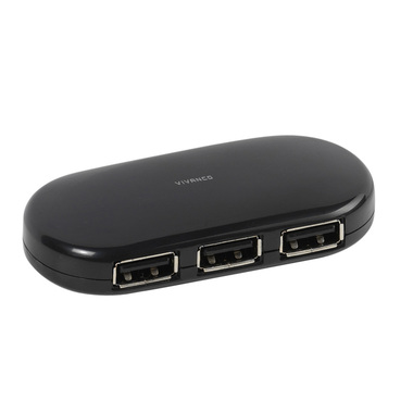 USB-A/4xUSB-A hub, 0.5m, black | Vivanco