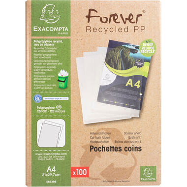 EXACOMPTA Coperchio 120my A4 58320E transparent recycling 100 pcs.