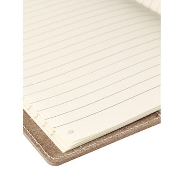TRANSOTYPE senseBook RED RUBBER A5 75020501 rigato, M, 135 fogli beige
