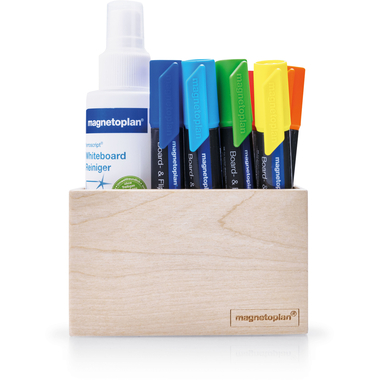 MAGNETOPLAN Magnetischer Zubehörhalter 1228649 Wood Series, Birke 114x70x64mm