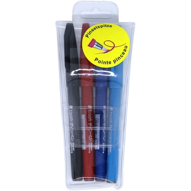 PENTEL Brush Sign Pen SES15C-4/ABCS 4 Stück