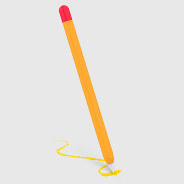 Orange skin case for Apple Pencil Pro, 1/2 Gen. Apple Pencils | doodroo