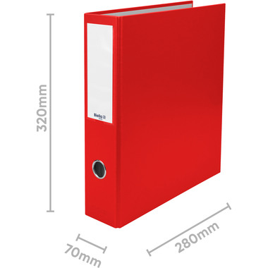 BIELLA Zeigebuch Dinor-Quatro 7cm 12644745U rot, 4-Ring A4