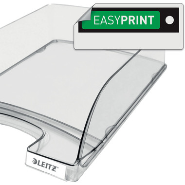 LEITZ Corbeille à courrier Plus A4 52260002 transparent