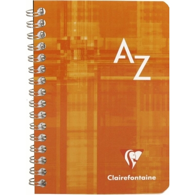 CLAIREFONTAINE Taccuino spirale ass. 9,5x14cm 68599 5mm, A-Z 50 fogli