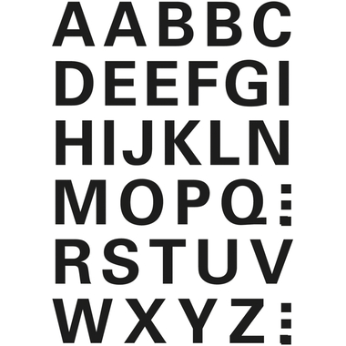 HERMA Folie PVC 15mm 4163 A-Z, schwarz