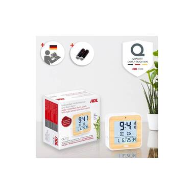 ADE Radio Alarm Clock White/Nature