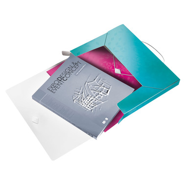 LEITZ Sammelbox WOW PP 46290051 blau 250x330x37mm