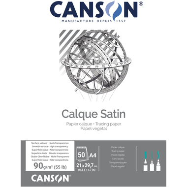 CANSON Papier calque A4 200757201 90/95g 50 feuilles