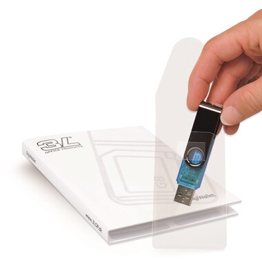 3L USB-Hülle 52.5x90mm 10250 PP selbstkl. m. Album 10 Stück