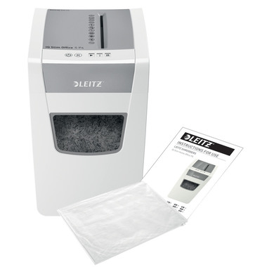 LEITZ Aktenvernichter IQ Slim Office 8098-00-00 P4 12 Blatt sehr leise