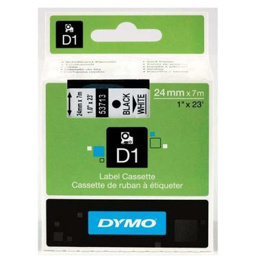 DYMO Schriftband D1 schwarz/weiss S0720930 24mm/7m