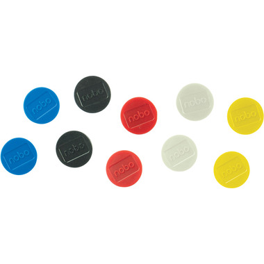 NOBO Aimant ronde 38mm 1915318 ass. 10 pcs.