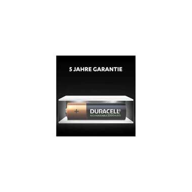 Duracell Batteria Ricaricabile NiMH AA 2500 mAh, 2 pezzi
