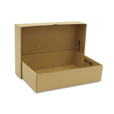 Slip box incl. base and lid in brown 320x230x80mm